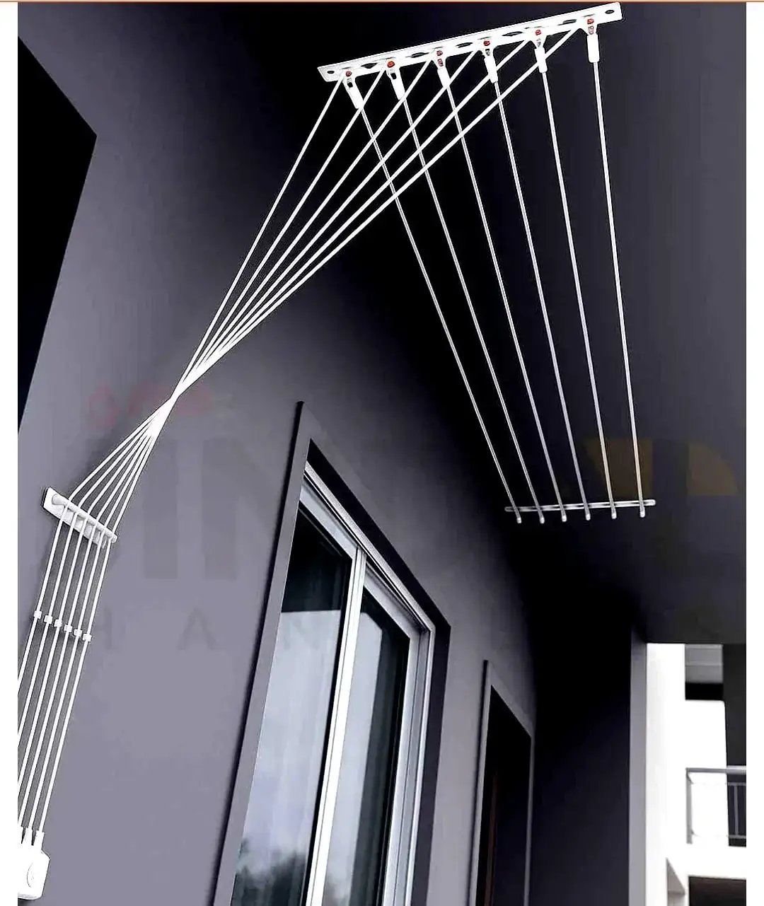 Ceiling Pulley Cloth Hangers installed by Dhanush Safety Nets