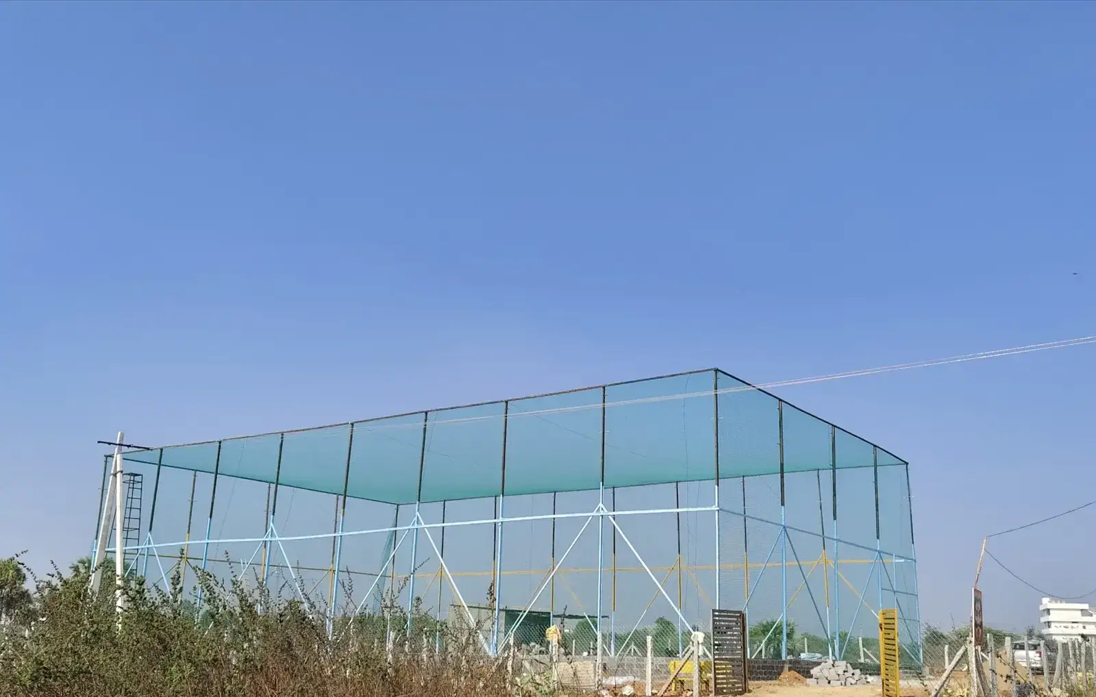 Cricket Practice Nets project completed by Dhanush Safety Nets