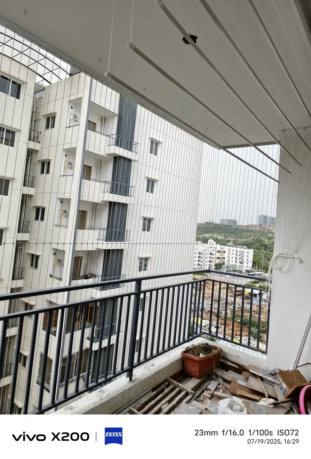 Stainless-steel invisible grill wires fitted by Dhanush Safety Nets