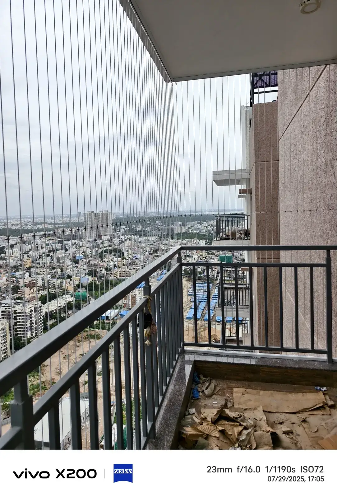 L-Shaped Invisible Grills installed by Dhanush Safety Nets