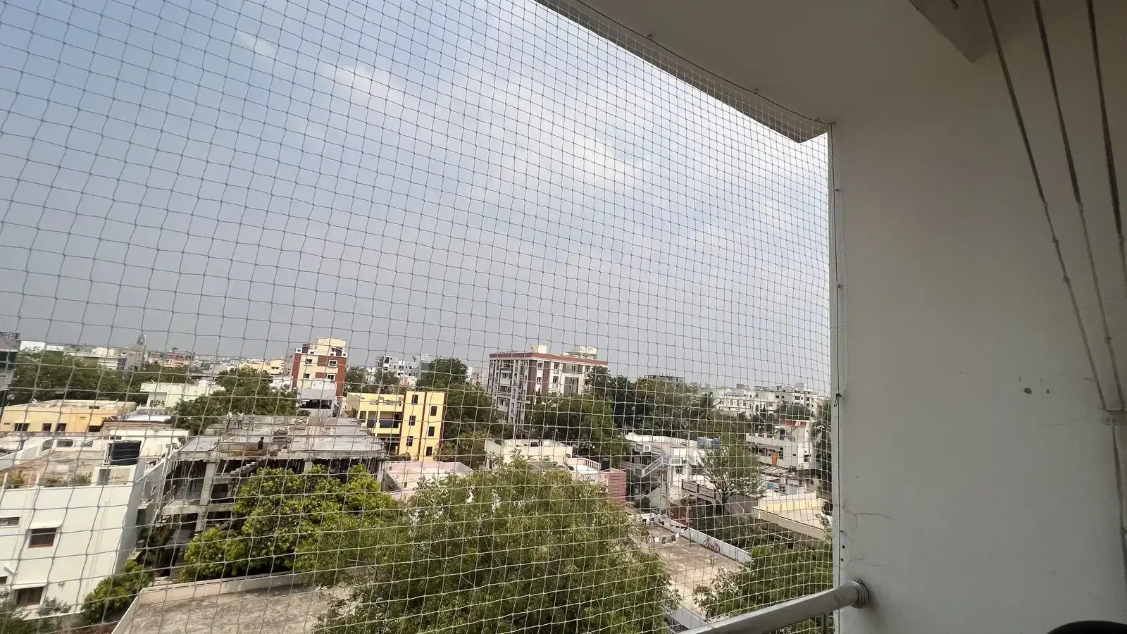 Completed safety net installation, view 2