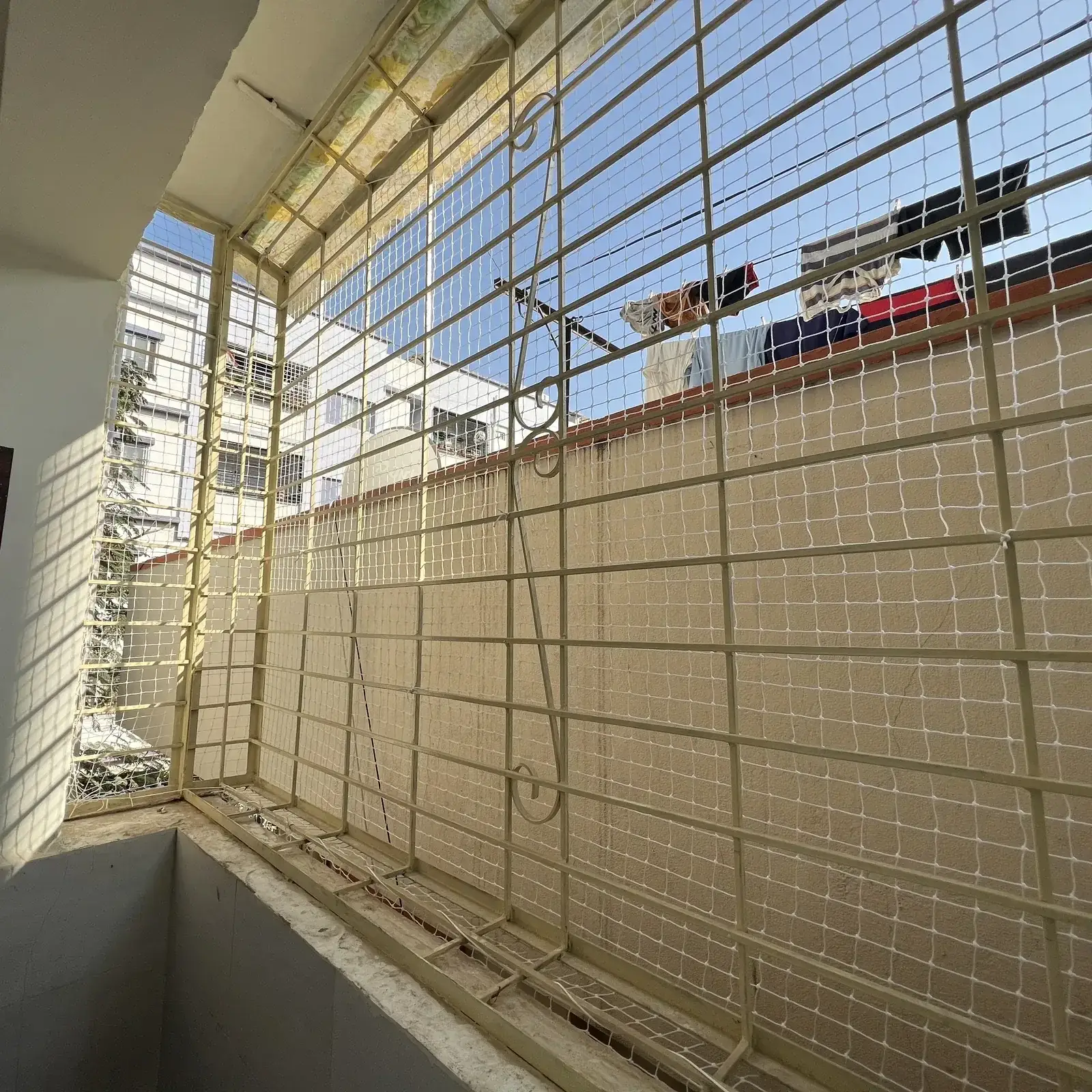 Completed safety net installation, view 3